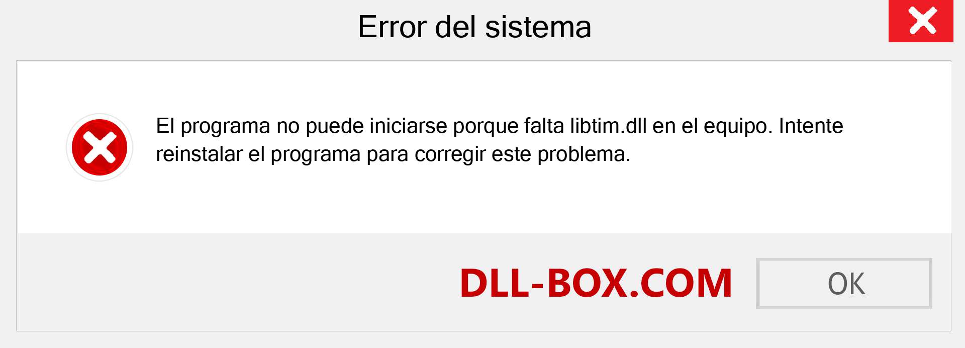 ¿Falta el archivo libtim.dll ?. Descargar para Windows 7, 8, 10 - Corregir libtim dll Missing Error en Windows, fotos, imágenes